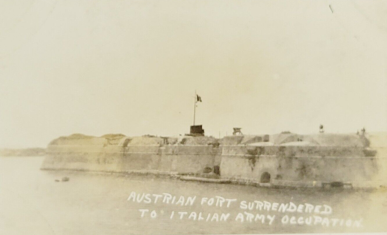 c1916 RPPC Austrian Fort Sommo Alto Surrendered to Italian Army World War 2 WWII