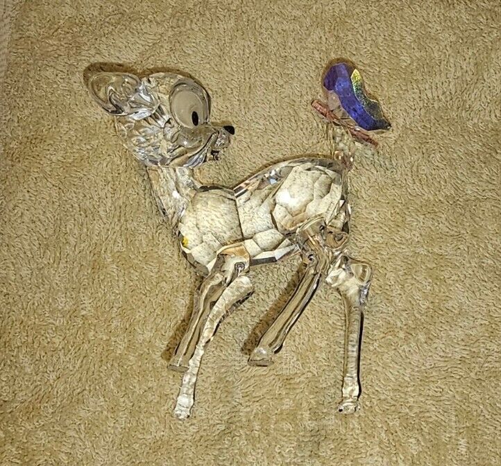 Swarovski Figurine Disney\'s Bambi with butterfly, Retired piece 5004688