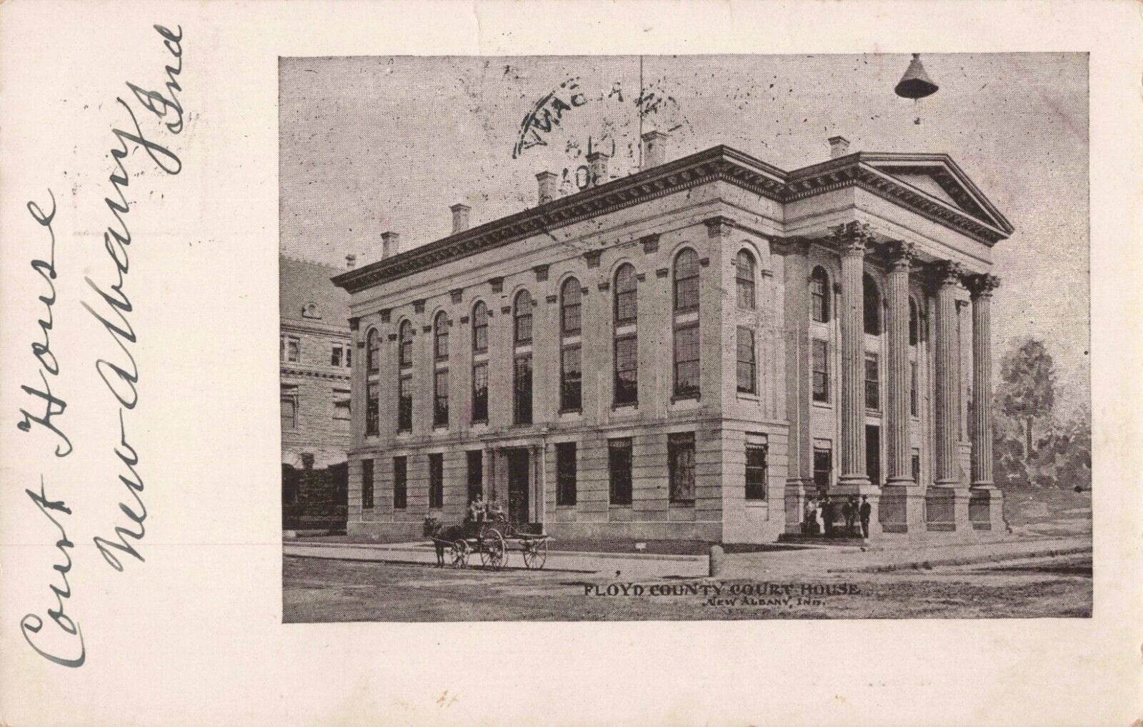 Floyd County Court House New Albany Indiana IN c1905 Postcard