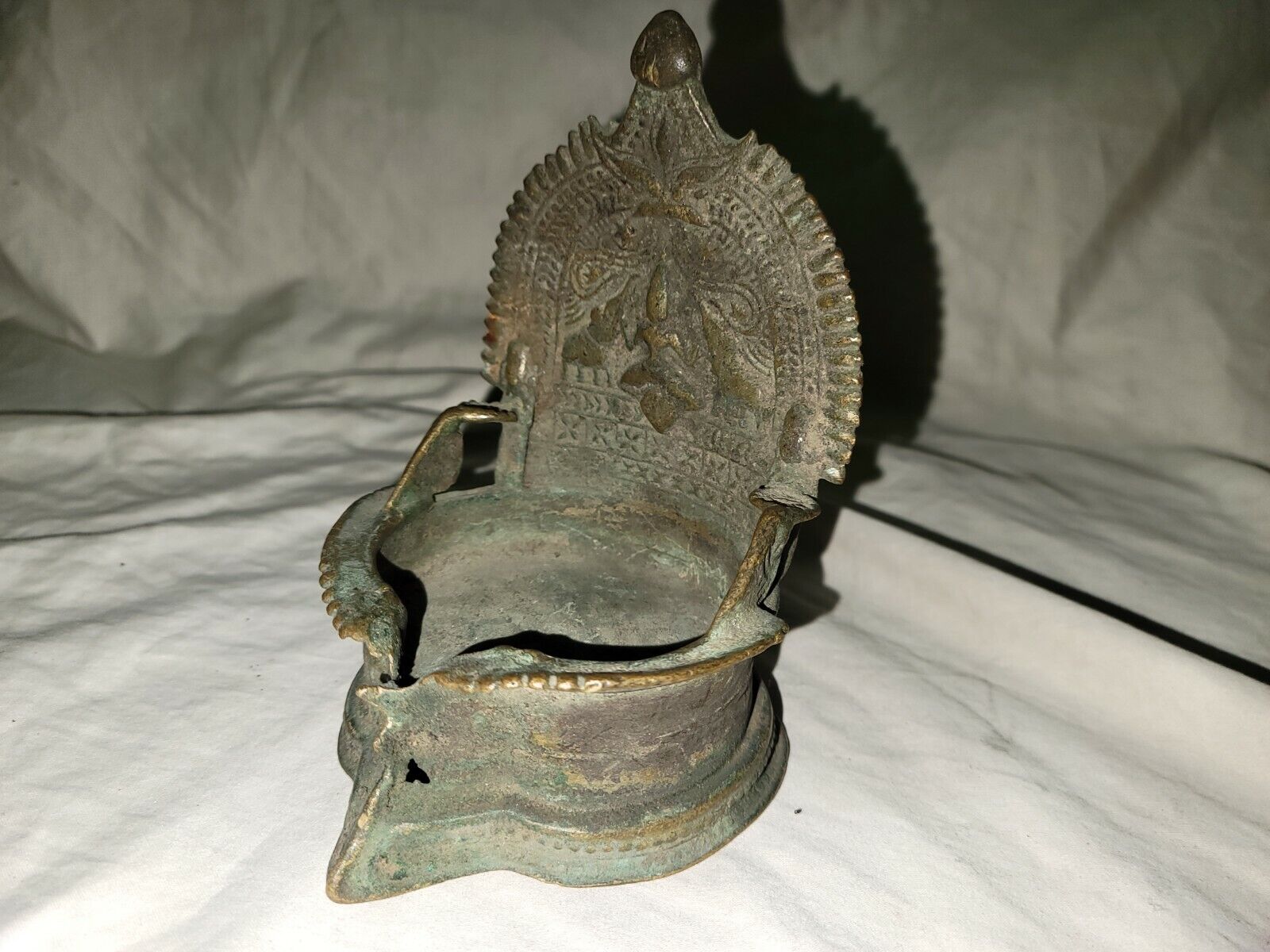 Rare Antique 19th Century Indian Bronze CandleStick Holder c/a 1800's 