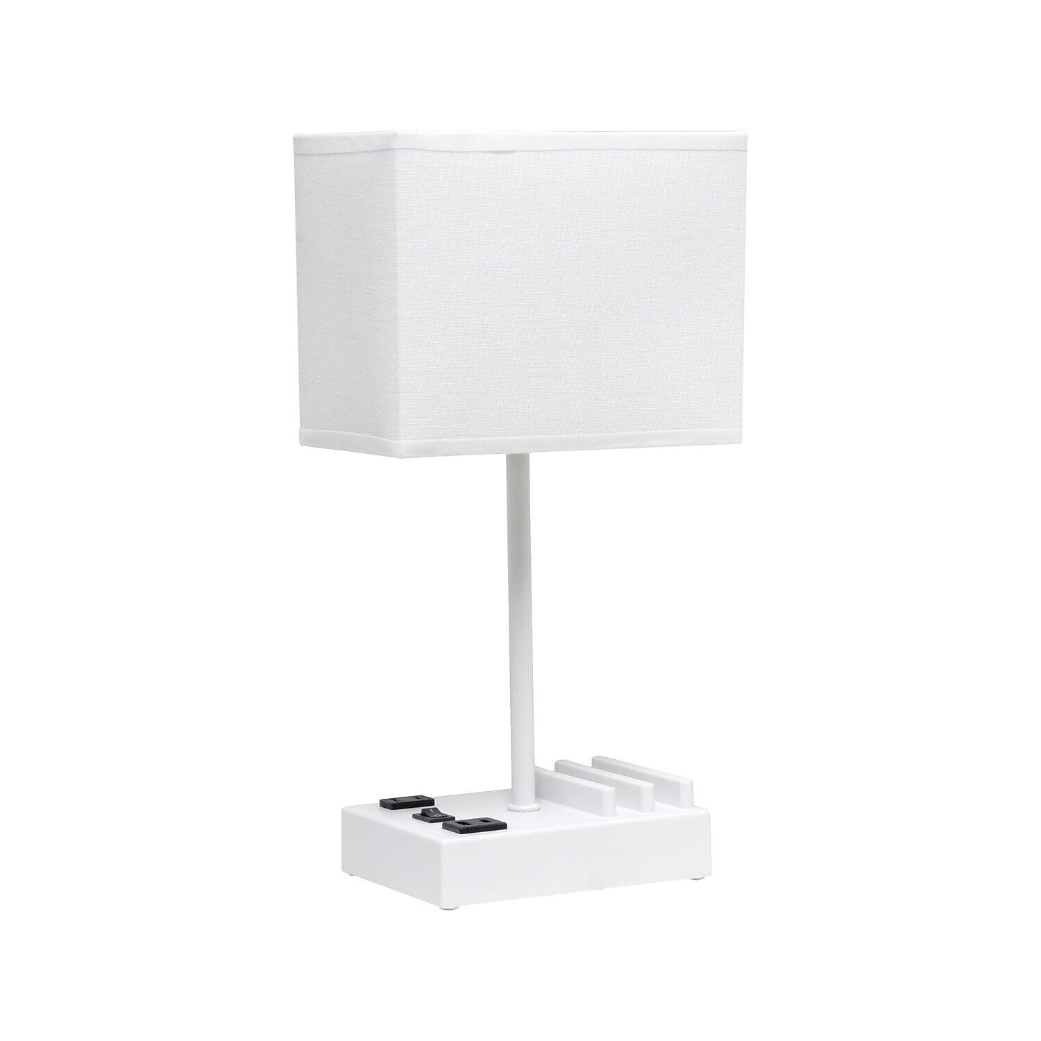 Simple Designs LED Multiuse Table Lamp White (LT1110-WOW)