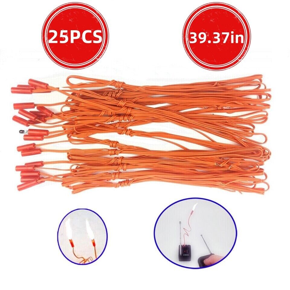 25 pcs/lot 1M / 39.37in Connecting Wire for Fireworks Firing System Igniter wire