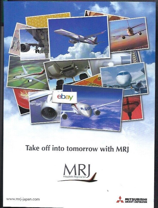 MITSUBISHI AIRCRAFT MRJ REGIONAL JET FROM JAPAN TAKE OFF INTO TOMORROW 2013 AD