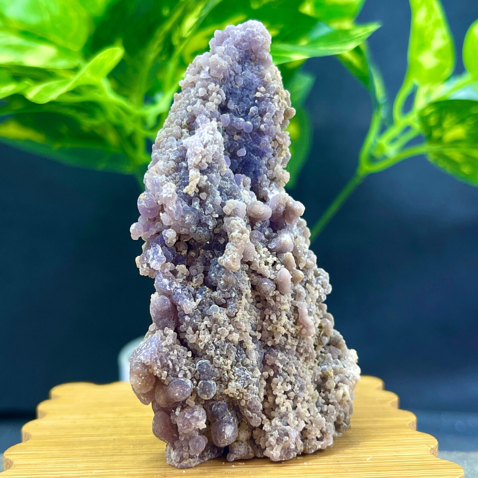 119G Beautiful Natural Purple Grape Agate Chalcedony Crystal Mineral Specimen