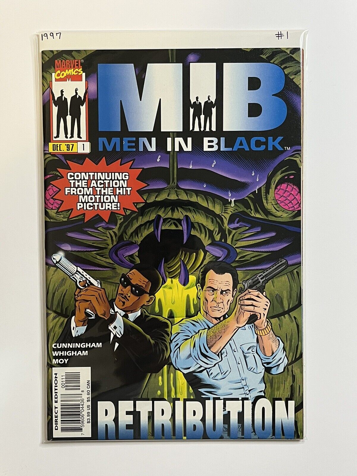 MIB Men in Black Retribution #1 Marvel comics December 1997 COMIC BOOK