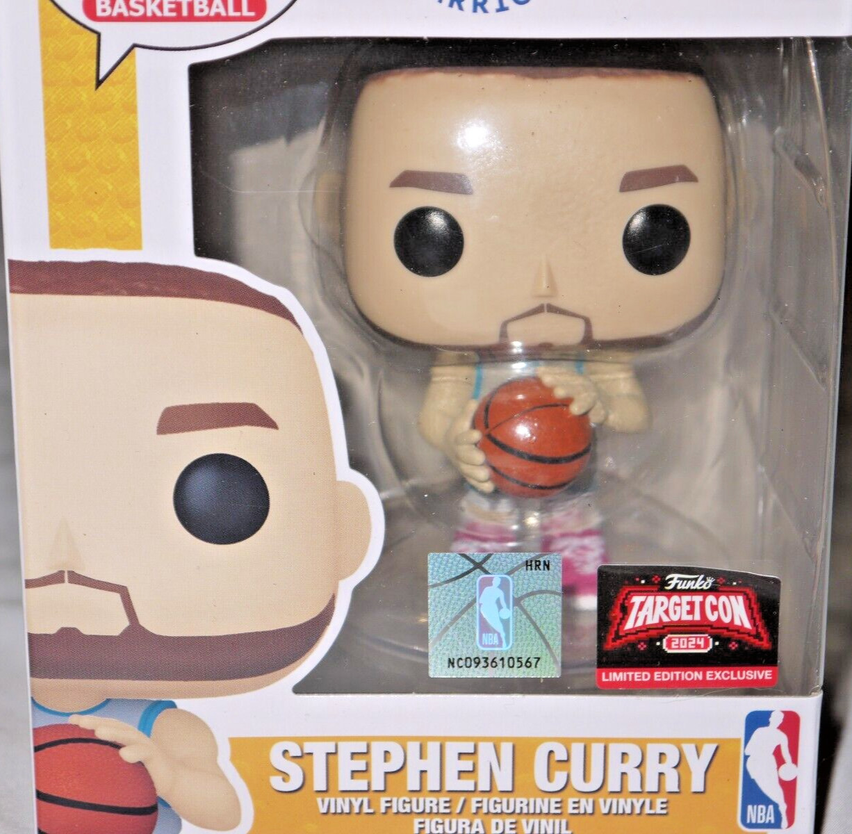 New Funko Pop Golden State Warriors Stephen Curry #171 Target Con Exclusive