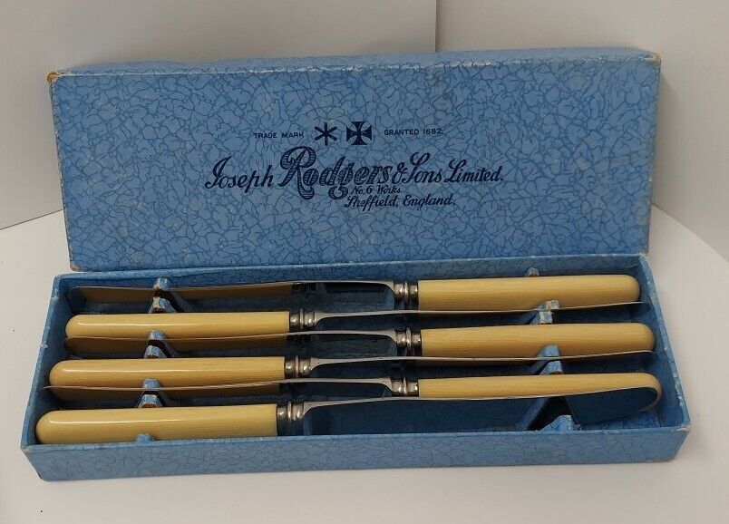 Vintage Joseph Rodgers & Sons Limited No. 6 Works Cutlery Set of 6 Knives