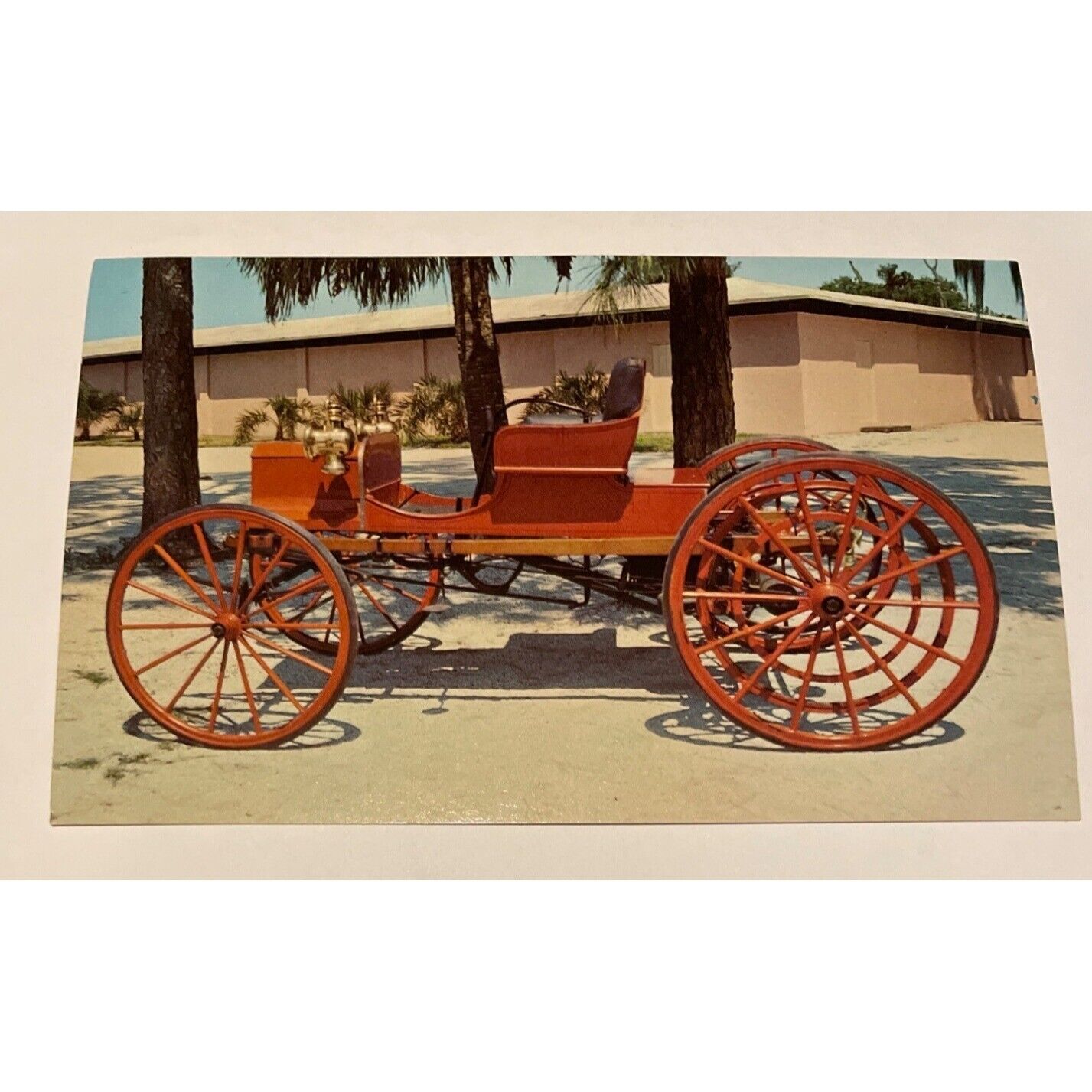 1897 Duryea Motor Wagon Cars & Music of Yesterday Museum Sarasota FL Postcard