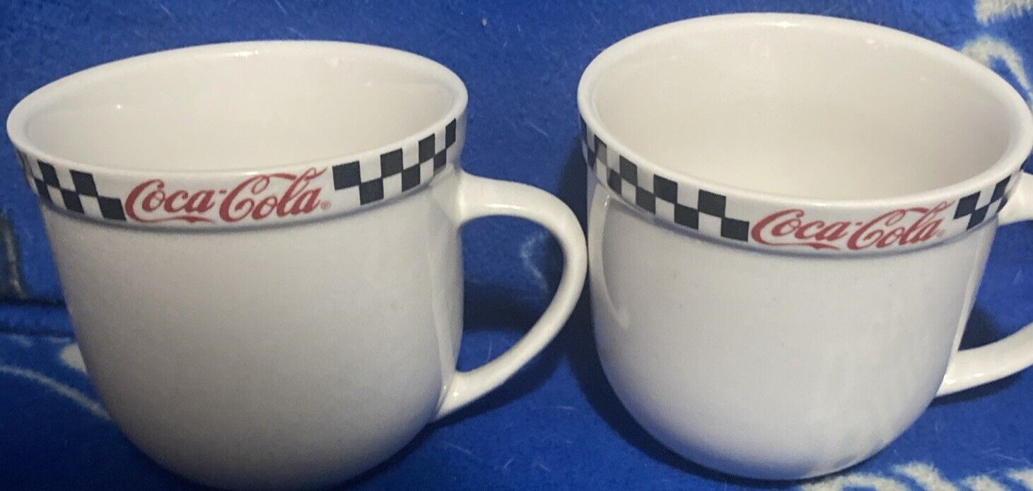 Authentic Coca Cola mugs  dinnerware Gibsons set of 2