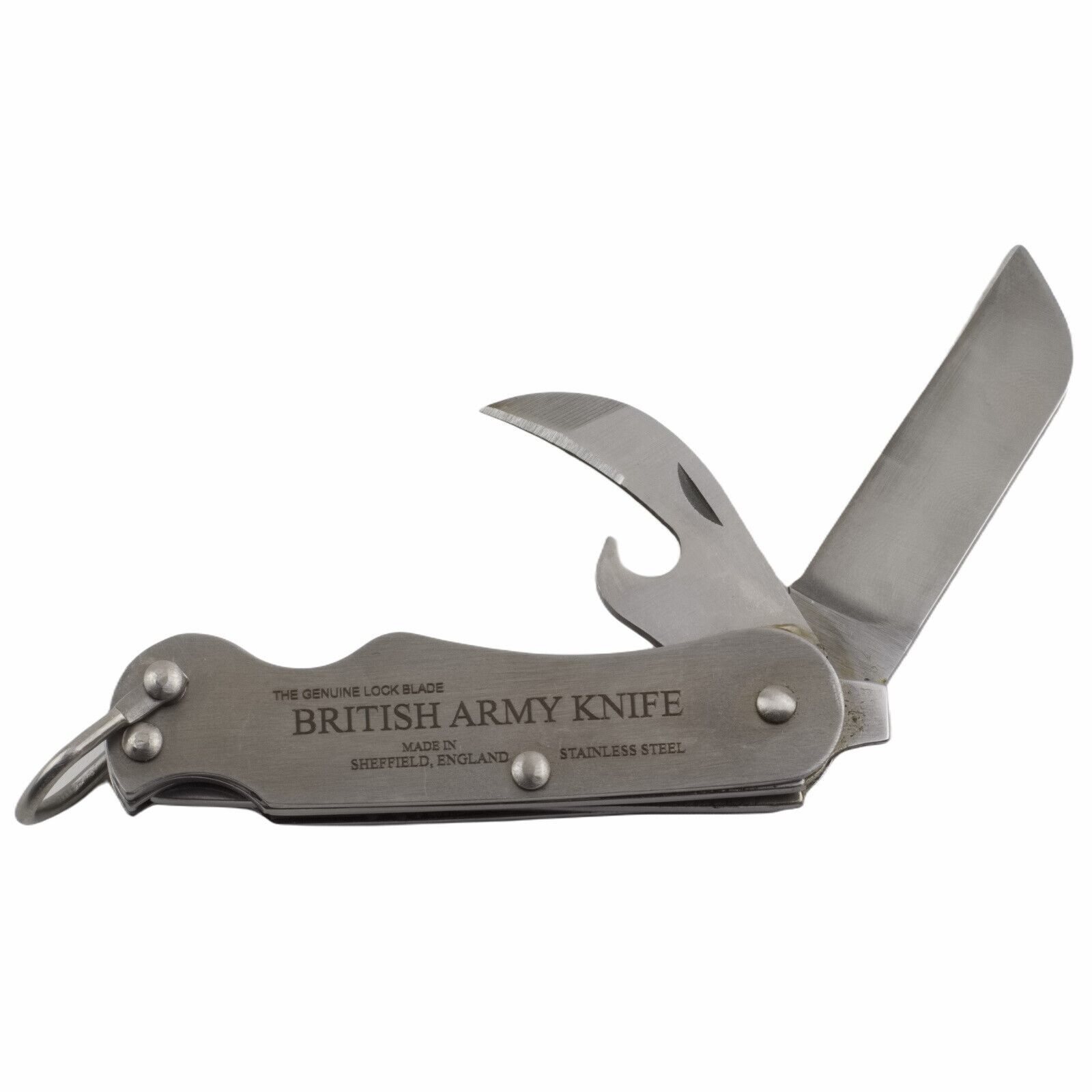 J. Adams Sheffield England British Army Clasp Folding Pocket Knife Stainless