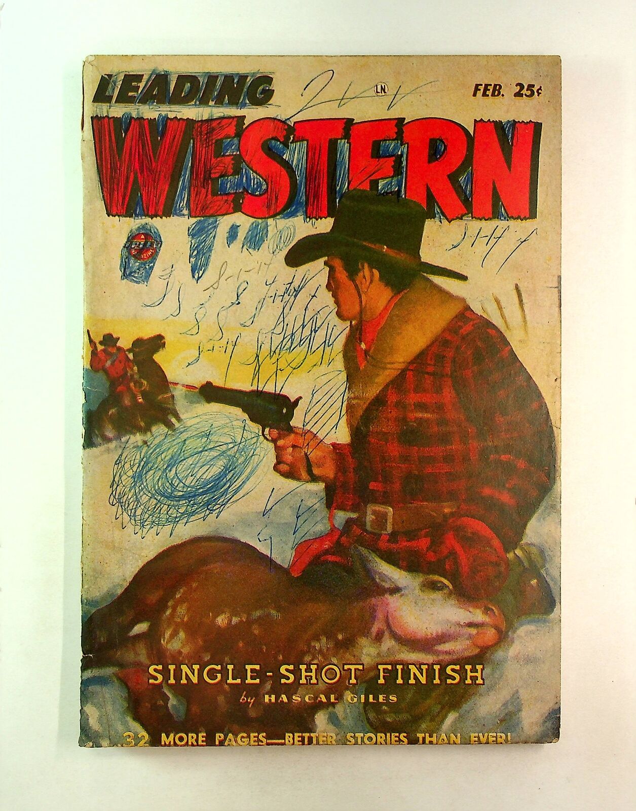 Leading Western Pulp Feb 1948 Vol. 3 #6 PR TRIMMED Low Grade