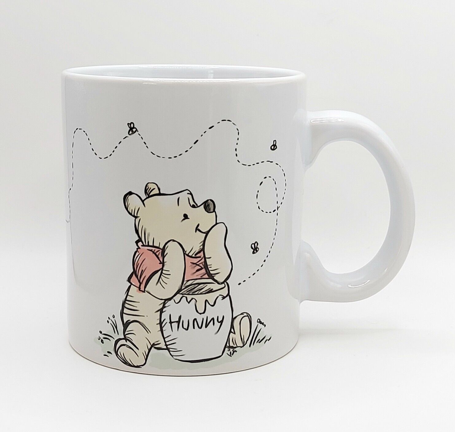 Disney Winnie The Pooh & Piglet Coffee Tea Mug Cup 20 Oz Ceramic Honey Bee NEW