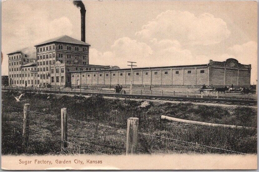 Vintage 1907 GARDEN CITY Kansas Postcard \