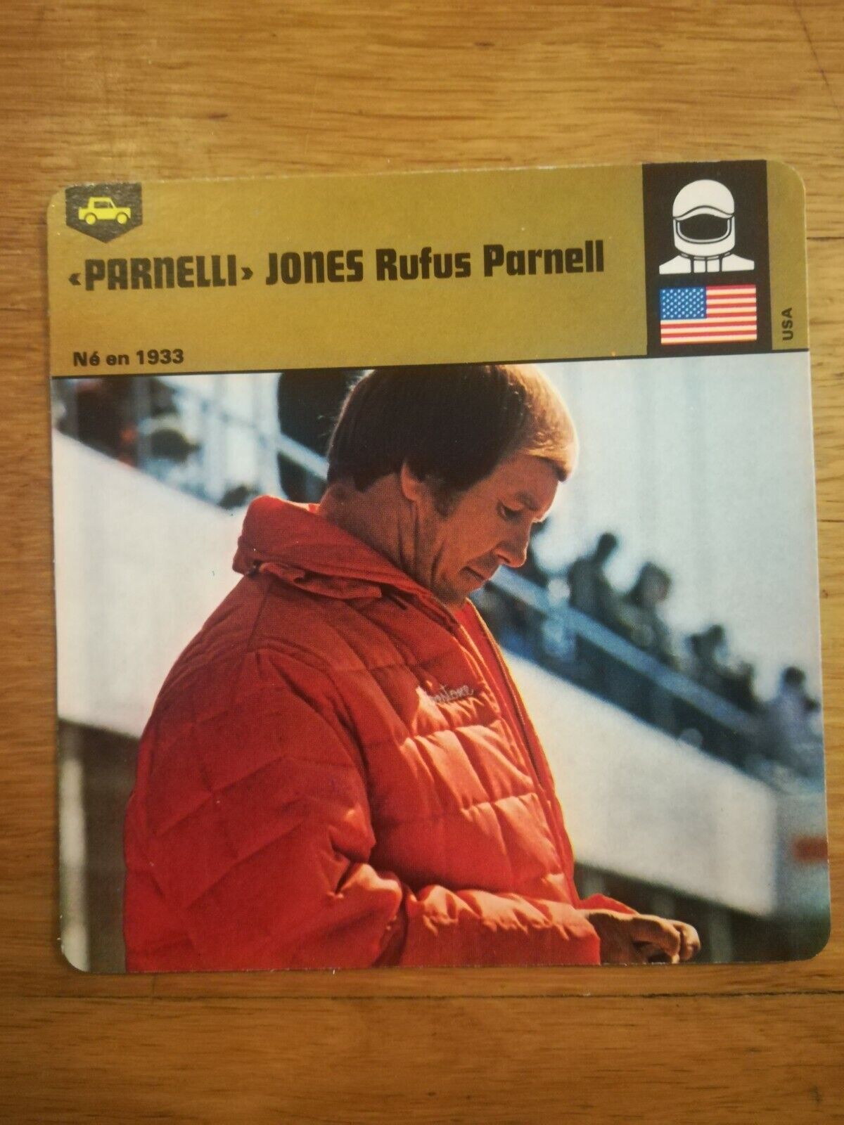12 x 12.5 cm Auto Card Driver Plug - Parnelli jones rufus parnell