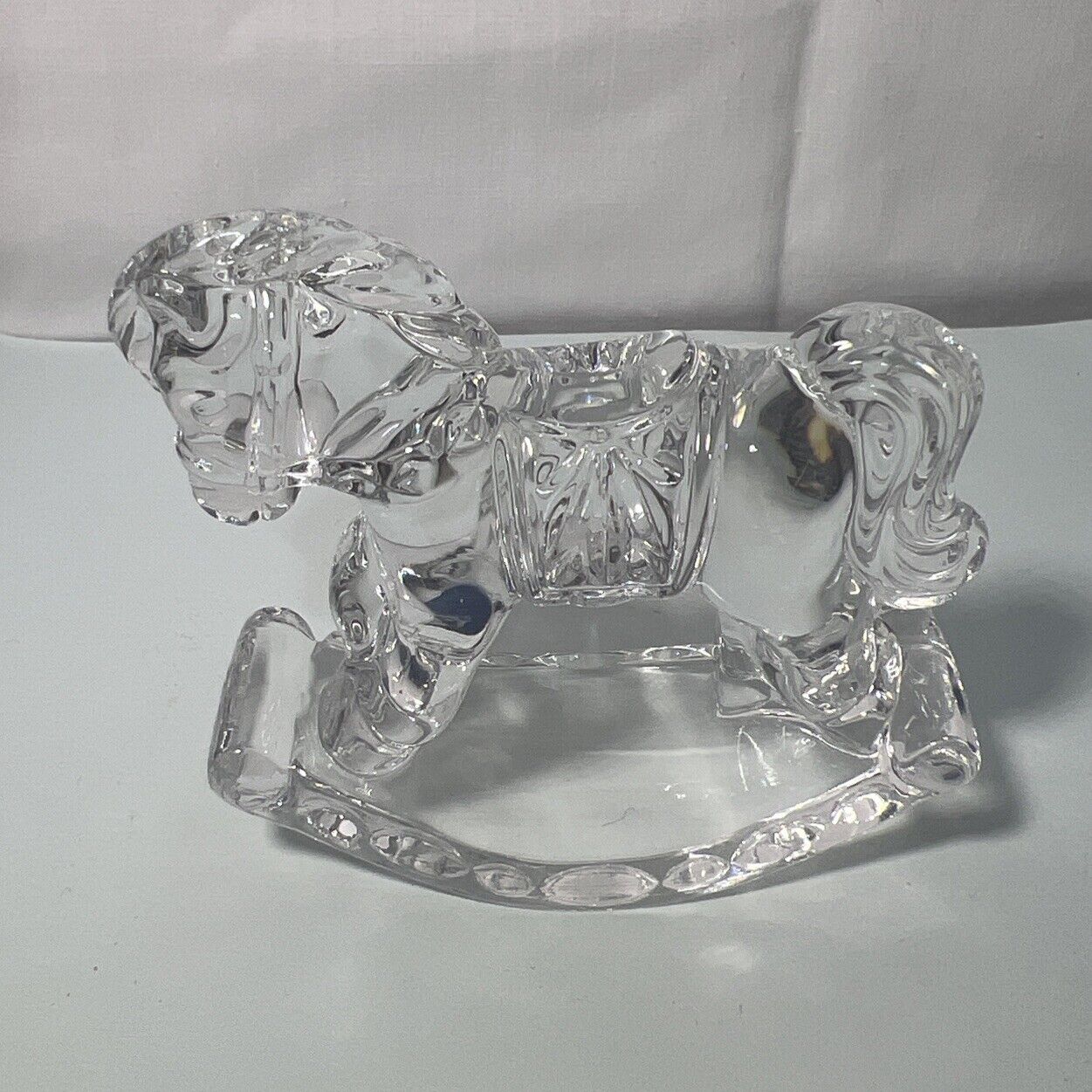 Vtg Princess House Lead Crystal Rocking Horse Figurine #840 Made in Germany