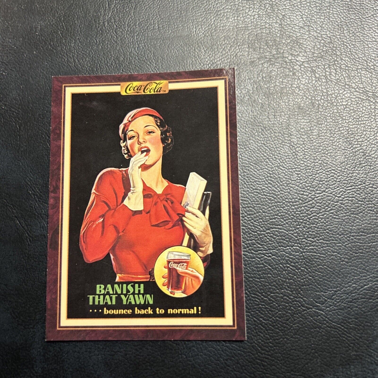 Jb23 Coca-Cola Series 3 Collect A Card 1995 Coke #254 Banish That Yawn 1933