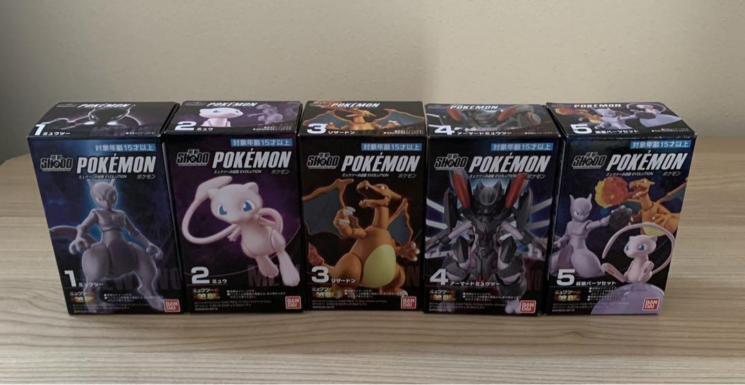 SHODO Pokemon Series Mewtwo Strikes Back All 5 Types Figure Complete Set New
