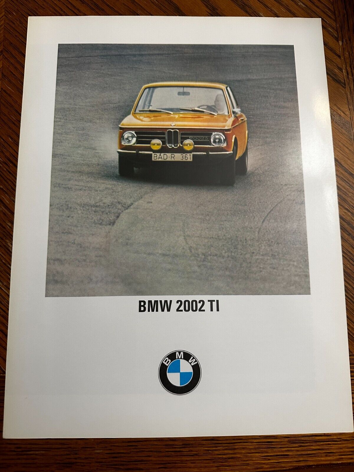 BMW 2002 TI Brochure German Language Classic Car Specs and Performance 1968