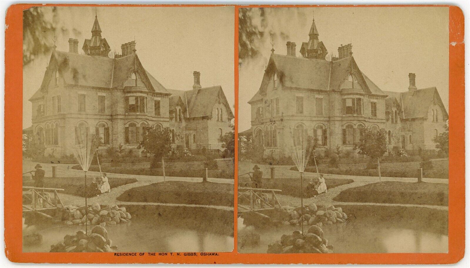 CANADA SV - Ontario - Oshawa Residence - JE Hoitt 1880s RARE