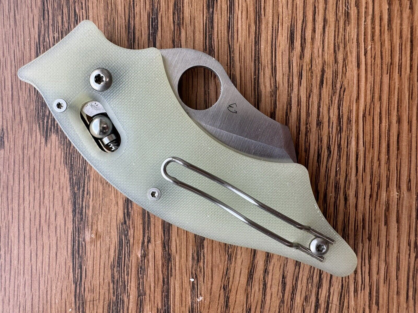 Spyderco Dodo Natural Jade G10 M4 Knife C80GM4P Discontinued Exclusive