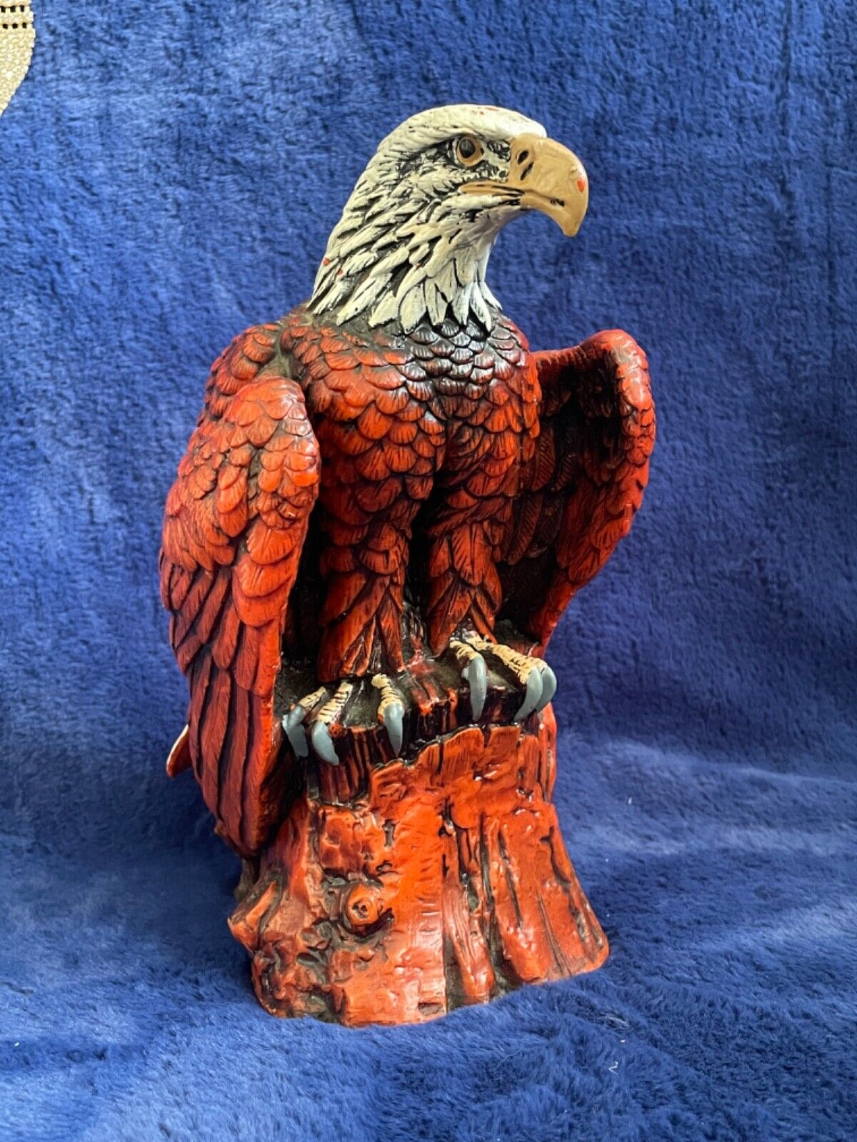 Vintage Wax Resin American Eagle Statue