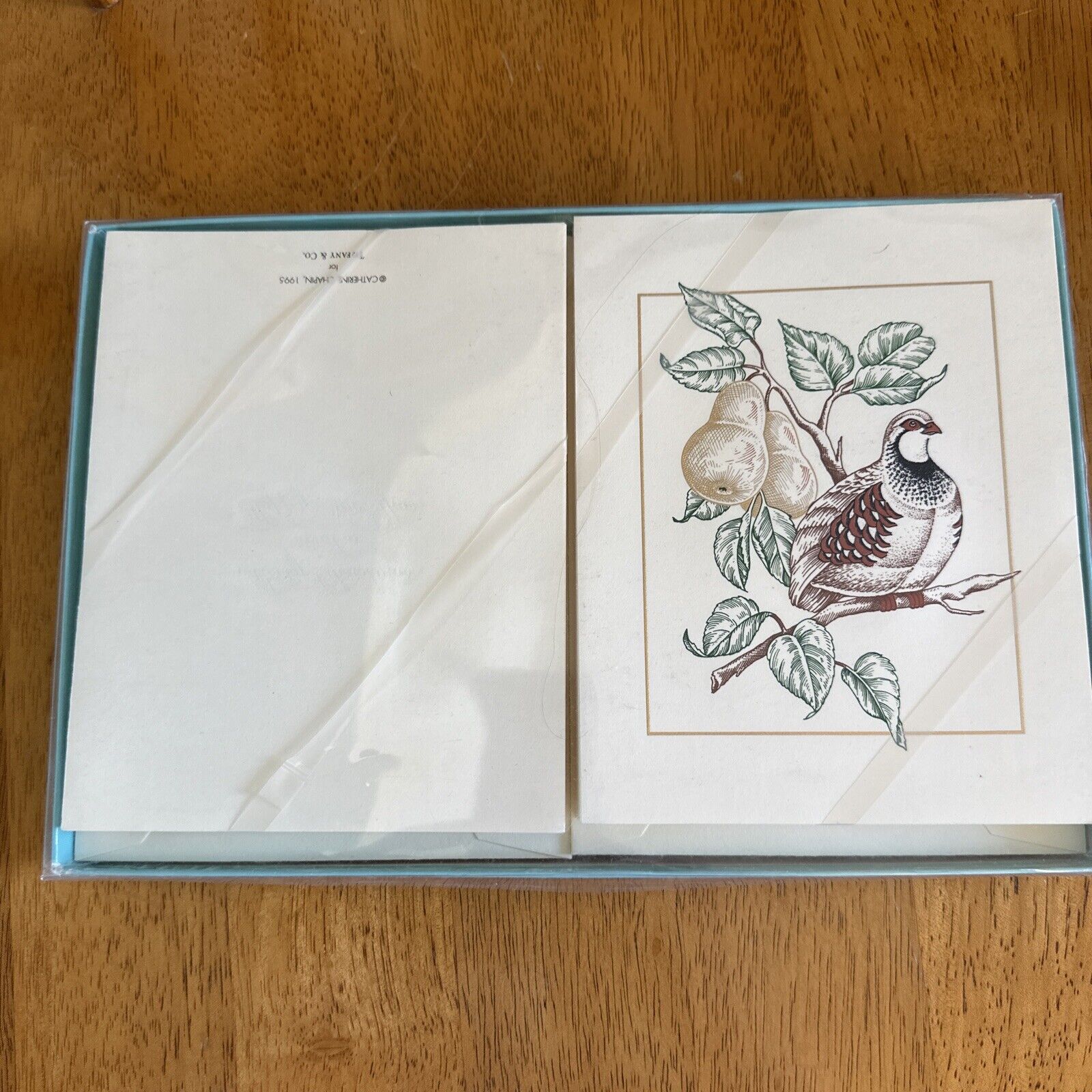 Tiffany & Co. Partridge in a Pear Tree Holiday Cards Vintage Set of 24 NIB
