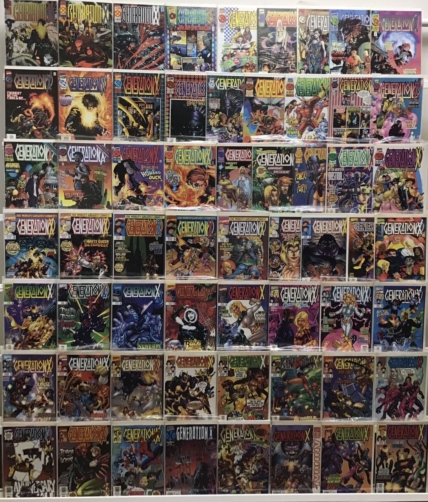 Marvel Comics - Generation X 1st Series - Comic Book Lot of 60