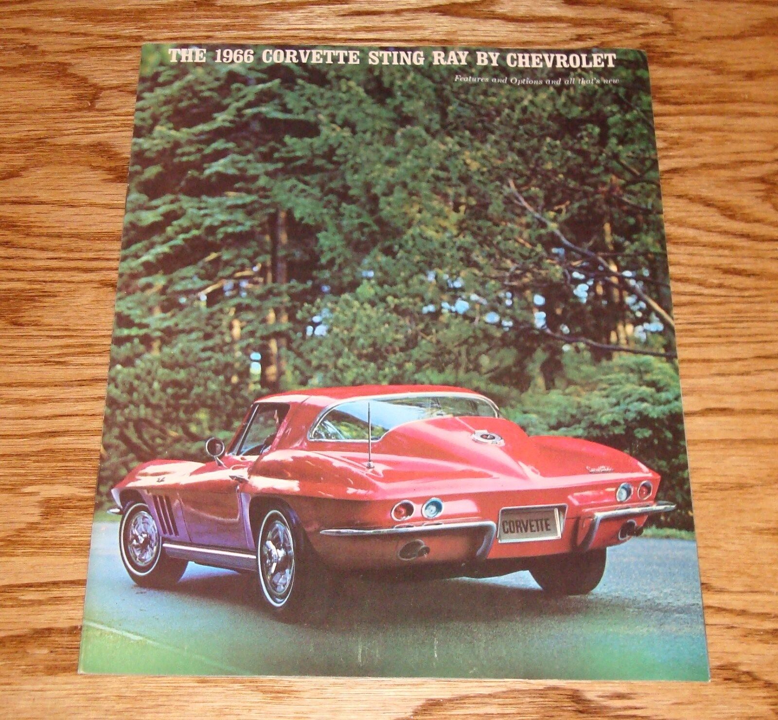 Original 1966 Chevrolet Corvette Sting Ray Sales Brochure 66 Chevy