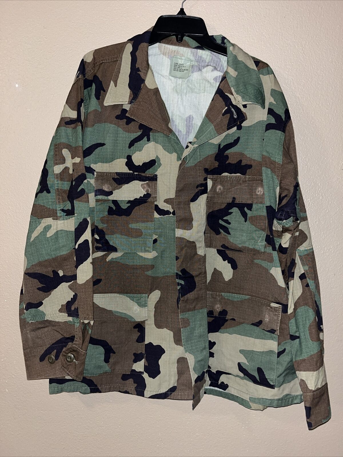 BDU Shirt X-Large US Military 8415-01-390-8555 US Army Woodland Regular Jacket