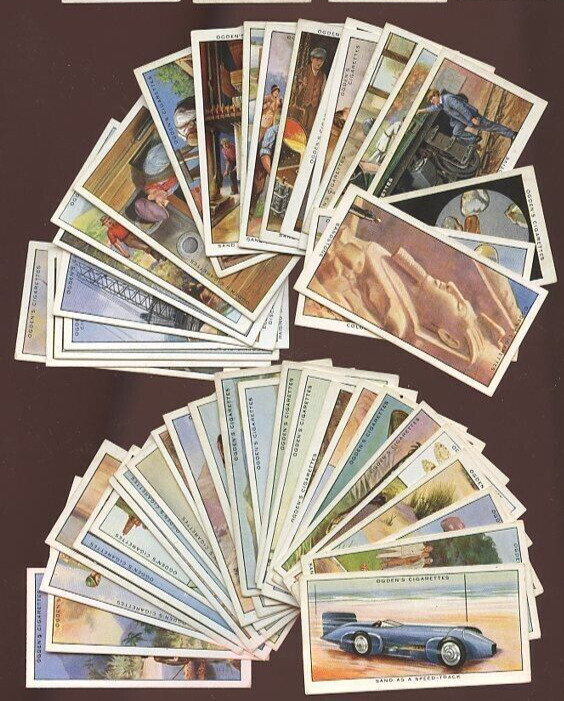 1935 OGDEN'S CIGARETTES THE STORY OF SAND 50 TOBACCO COLLECTOR CARD SET