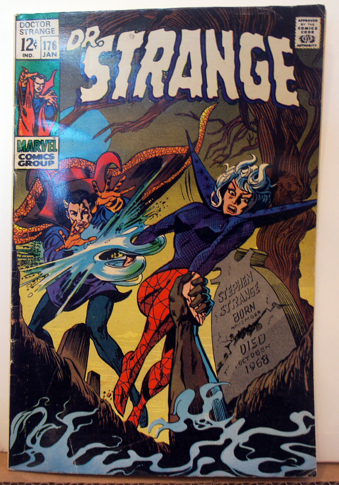 DR. STRANGE #176 (1969) COVER AND INTERIOR ART BY GENE COLAN