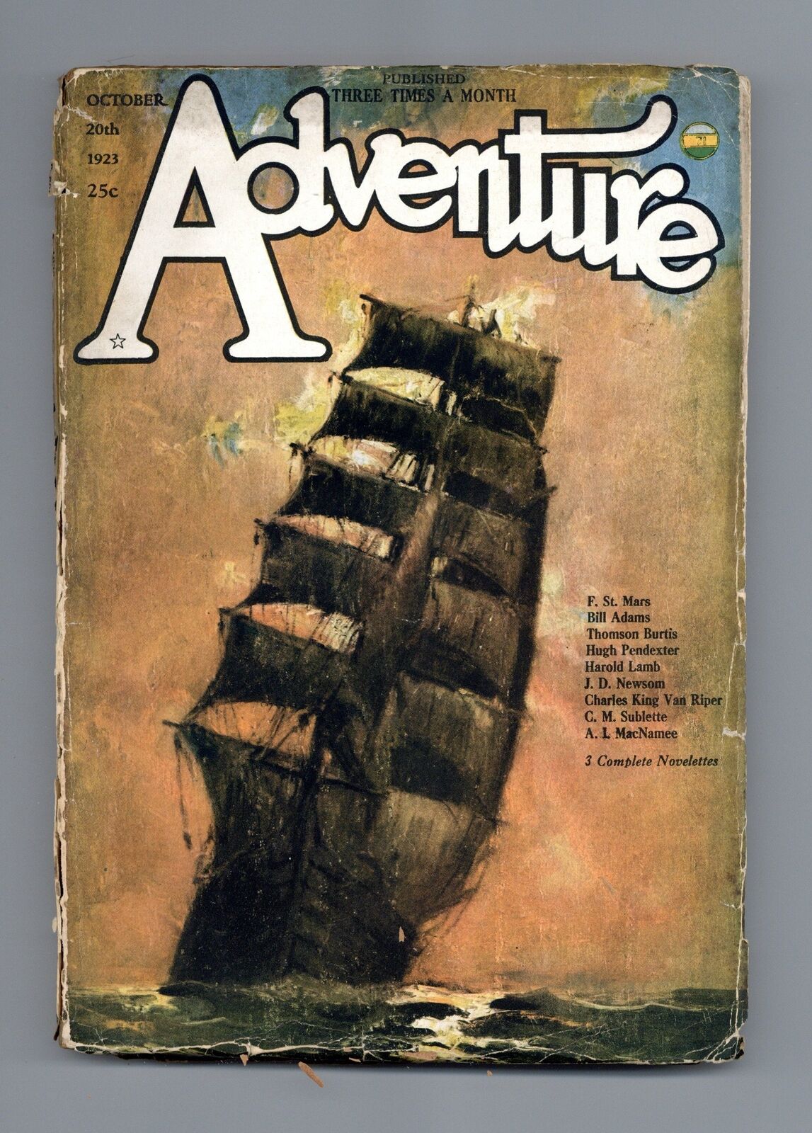 Adventure Pulp/Magazine Oct 20 1923 Vol. 43 #2 GD- 1.8