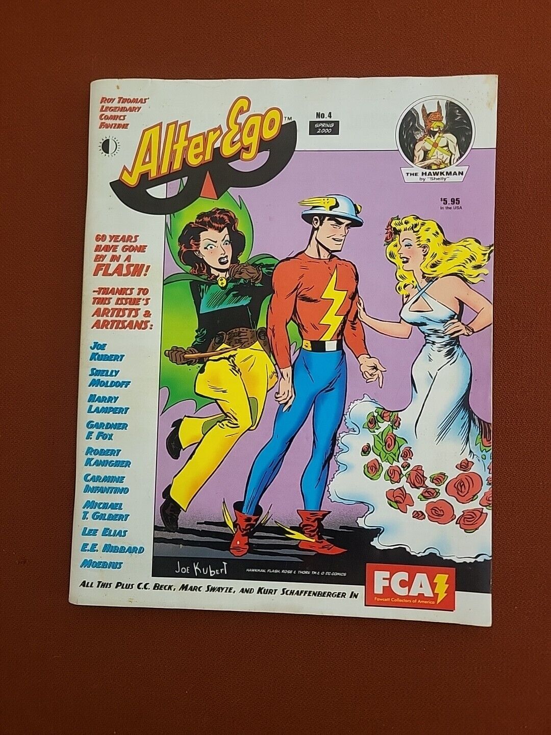 Alter Ego Magazine #4, 2000 Hawkman, Flash, Joe Kubert, Moebius, C. Infantino.