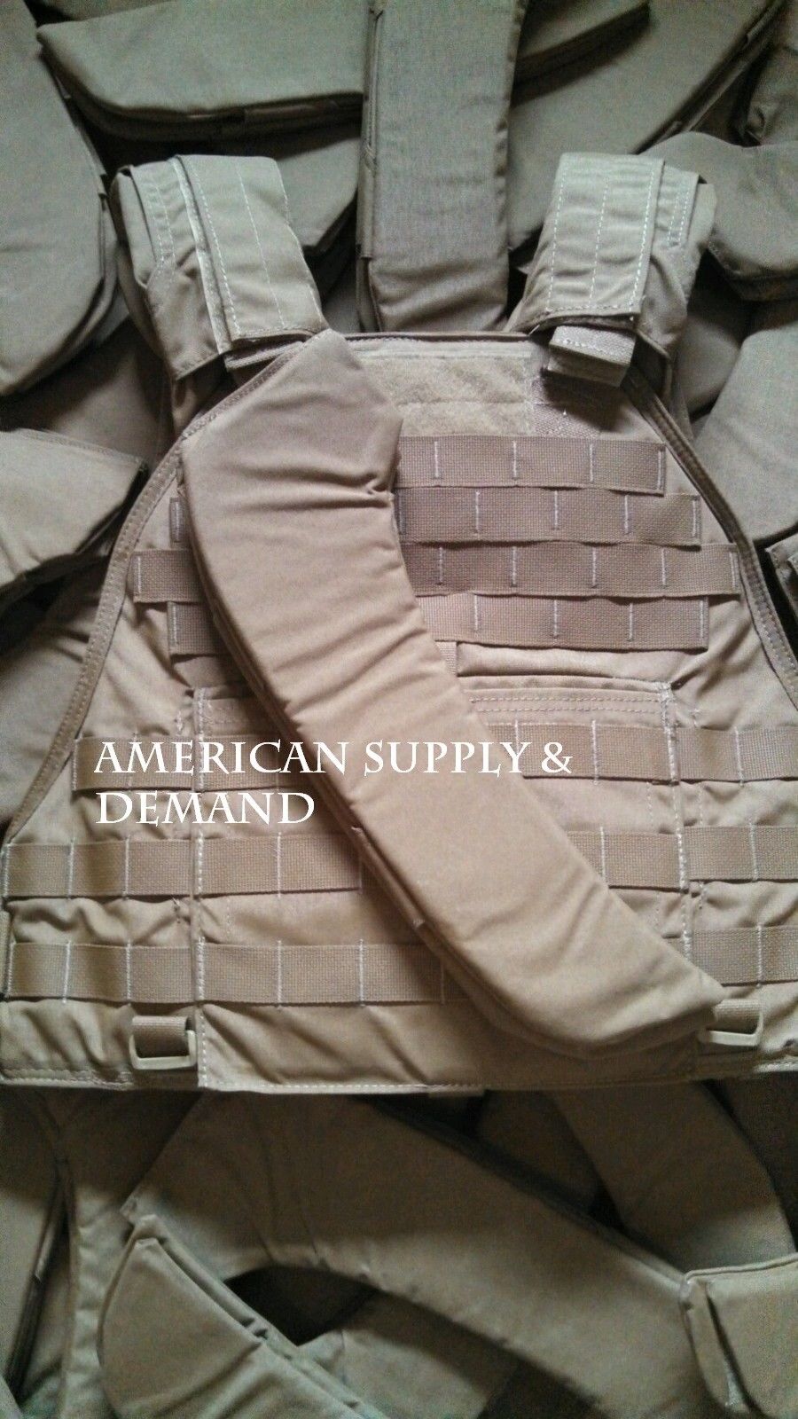 NEW 3 PAIRS of Eagle Industries Scalable Plate Carrier Shoulder Pads M-XL Tan