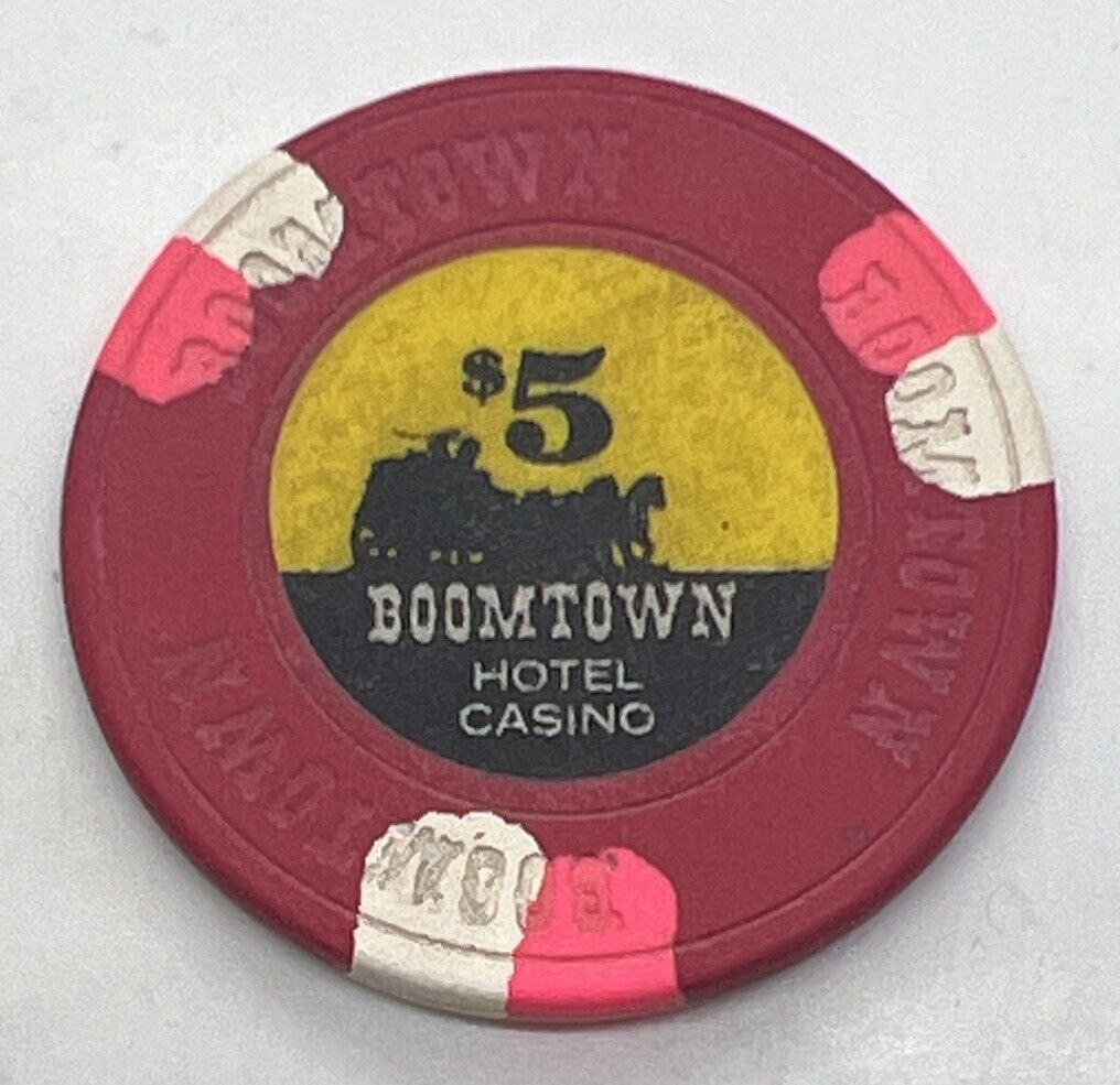 Boomtown Hotel Casino $5 Chip - Reno / Verdi Nevada - House Mold 1975