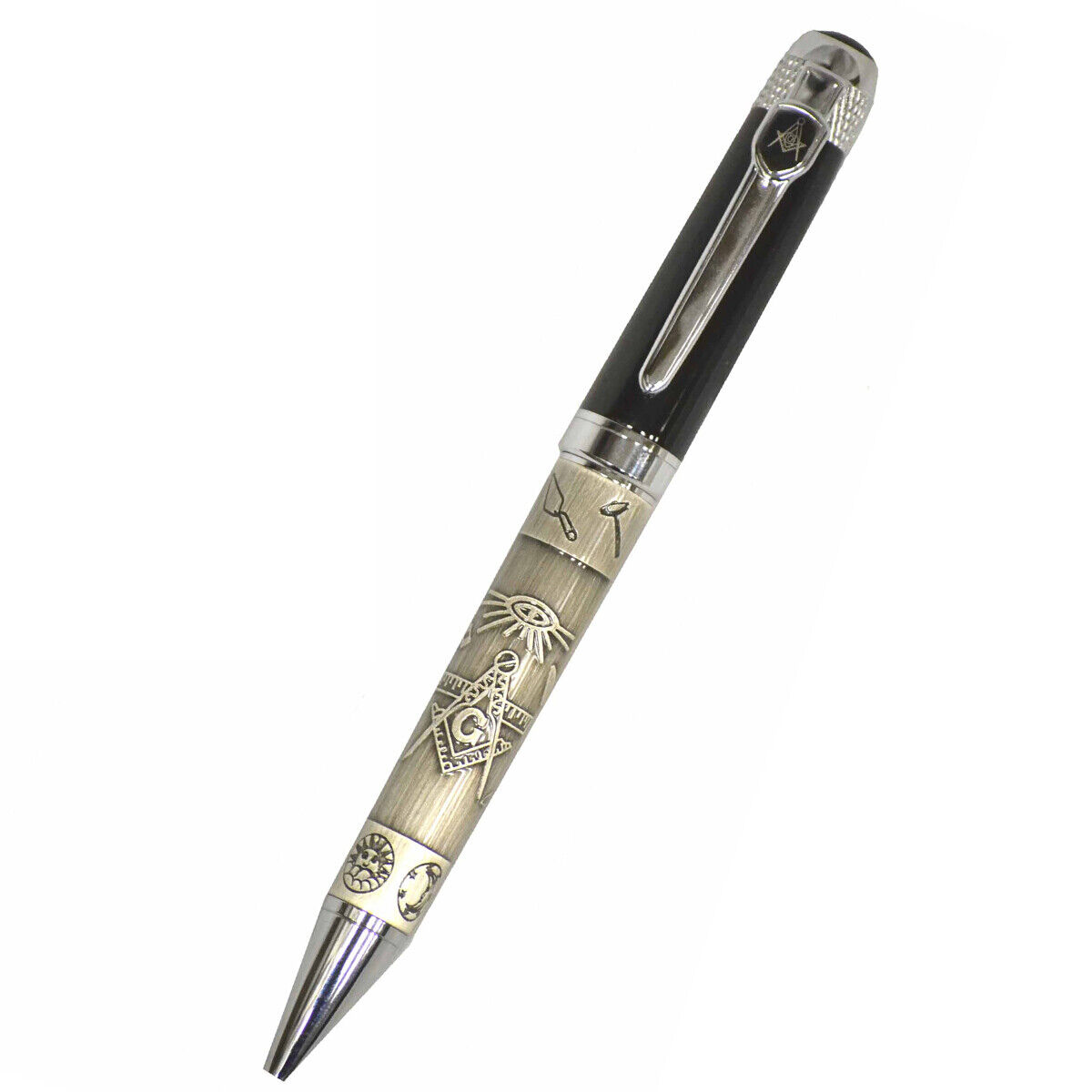 Blue Lodge Masonic Quality Ballpoint Pen Heavy Weight Mason Officer Gift Set New