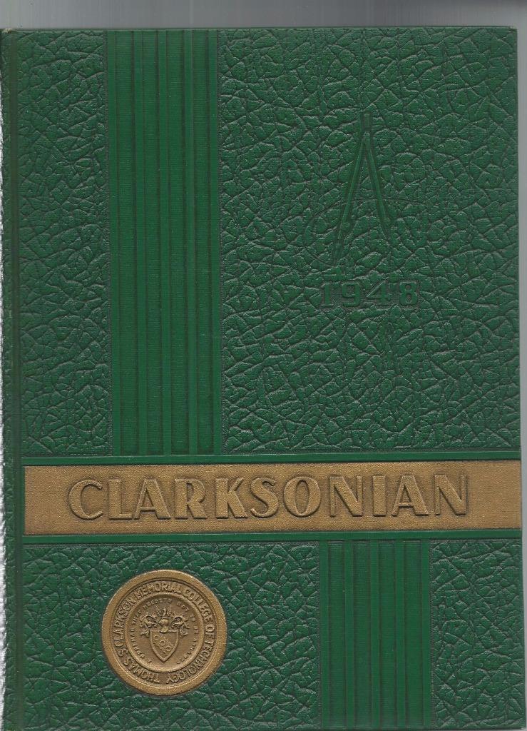 1948 CLARKSON COLLEGE OF TECHNOLOGY YEARBOOK, THE CLARKSONIAN, POTSDAM, NY