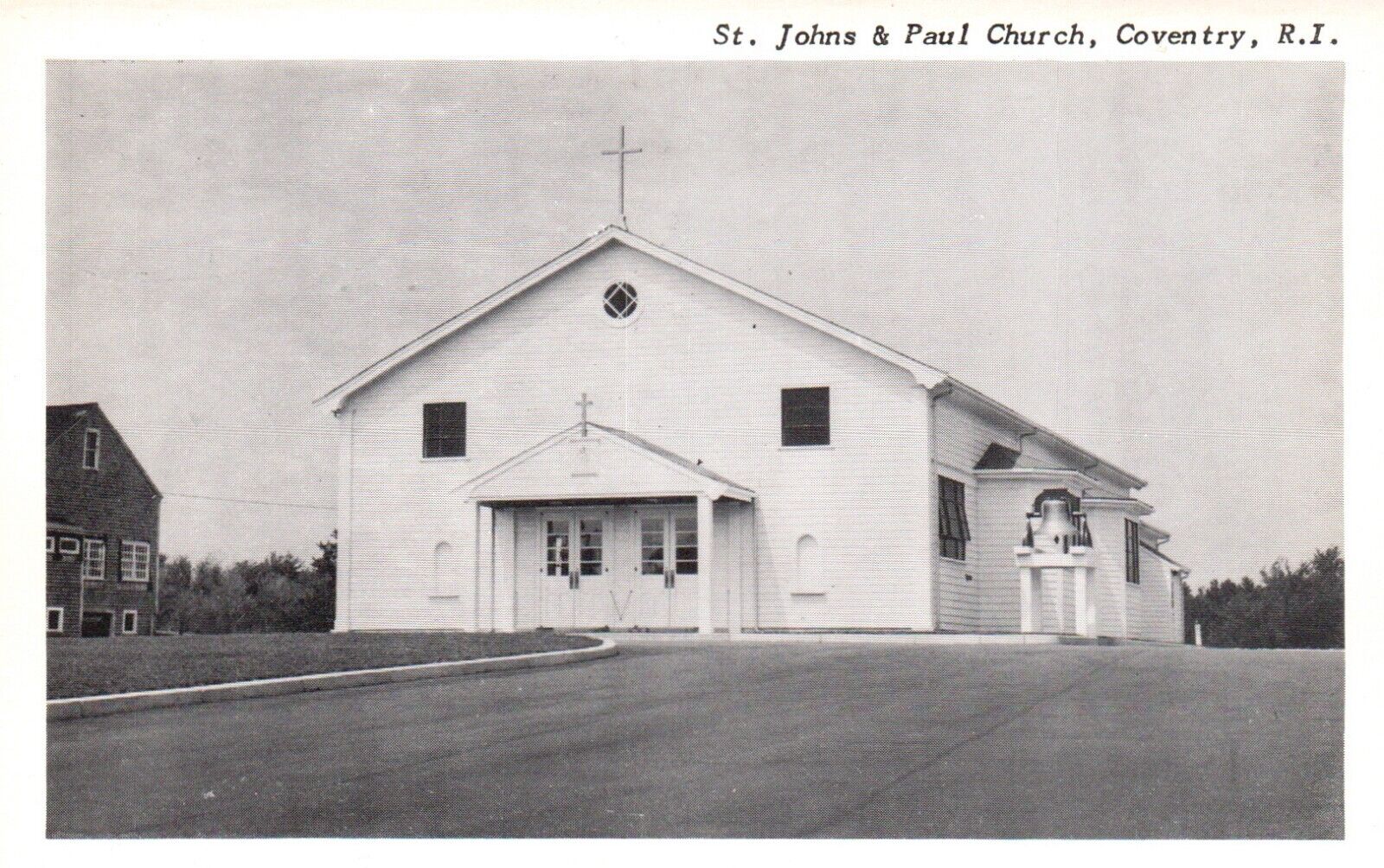 Coventry, Rhode Island, RI, St. Johns & Paul Church, Vintage Postcard e4015