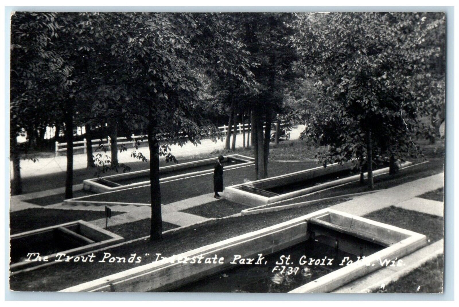 c1940\'s The Trout Ponds Interstate Park St. Croix Minnesota RPPC Photo Postcard