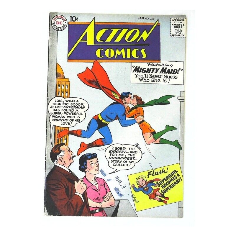 Action Comics (1938 series) #260 in Very Fine minus condition. DC comics [m/