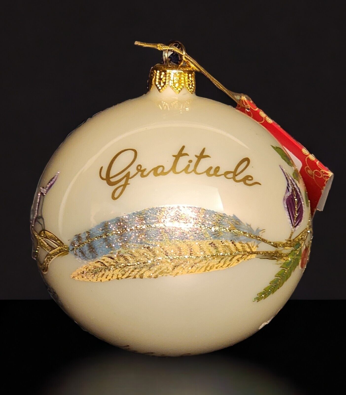 Signed Juliska Christmas Ball Ornament GRATITUDE Limited Edition Number 97/500