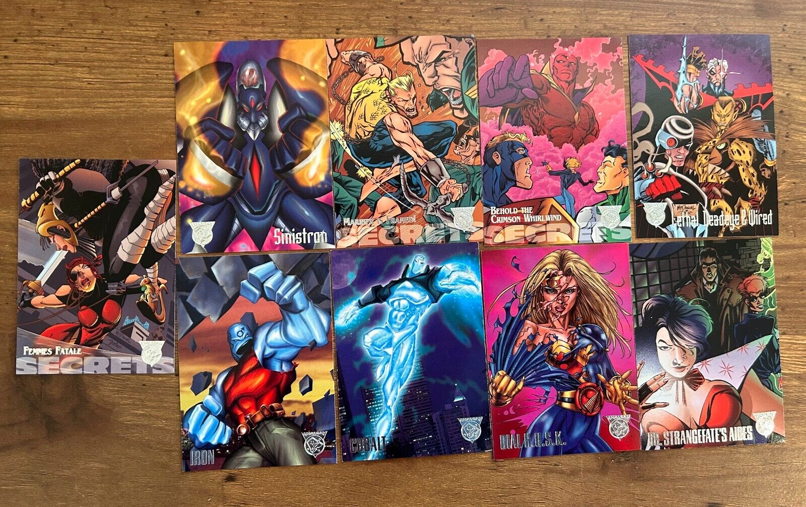 1996 Fleer/SkyBox-Marvel/DC Comics Amalgam Comics 9 Card Lot 🔥