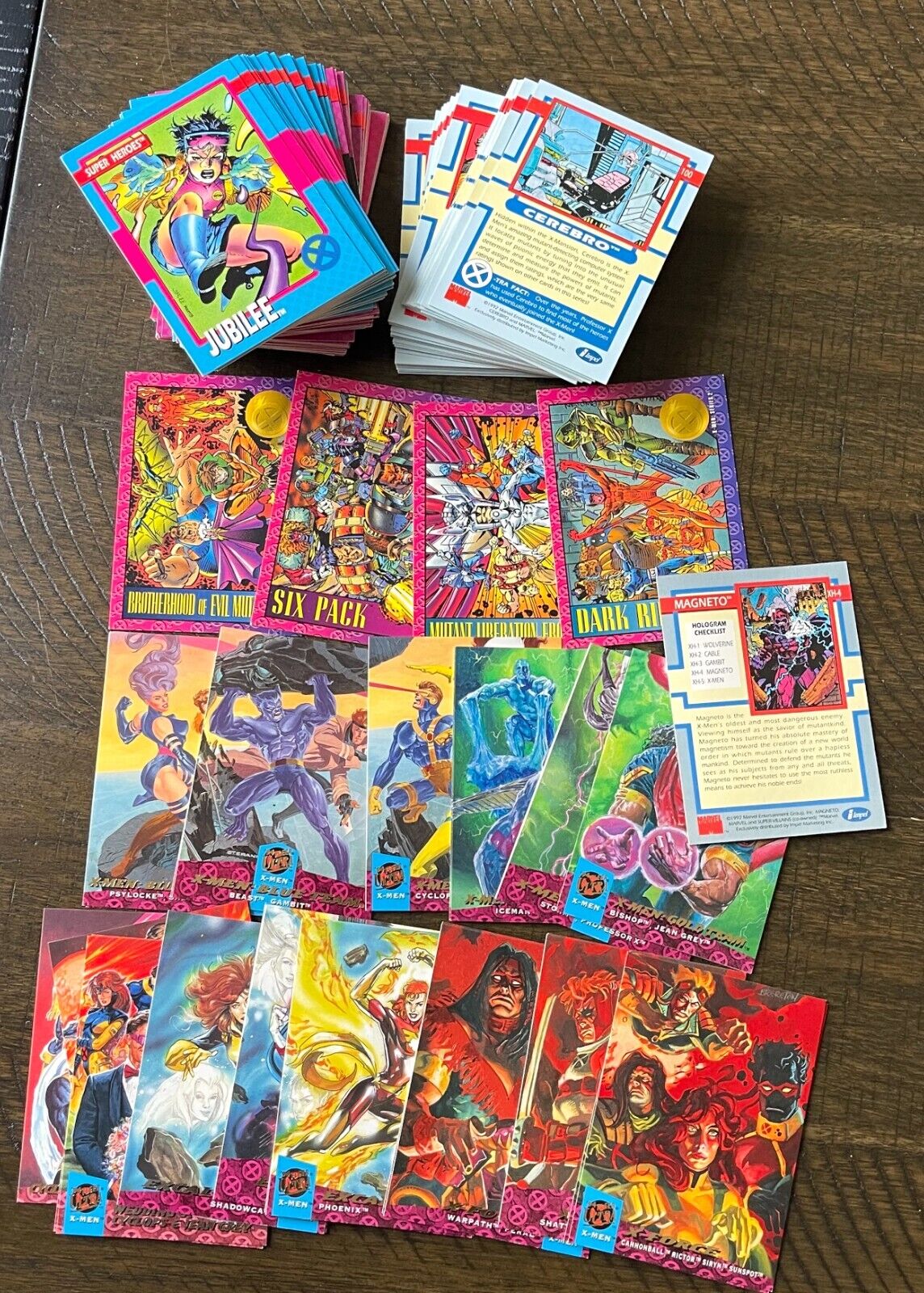 X-Men trading cards 1992 Impel, Fleer Ultras, 1 holo and more Lot of 155 Cards