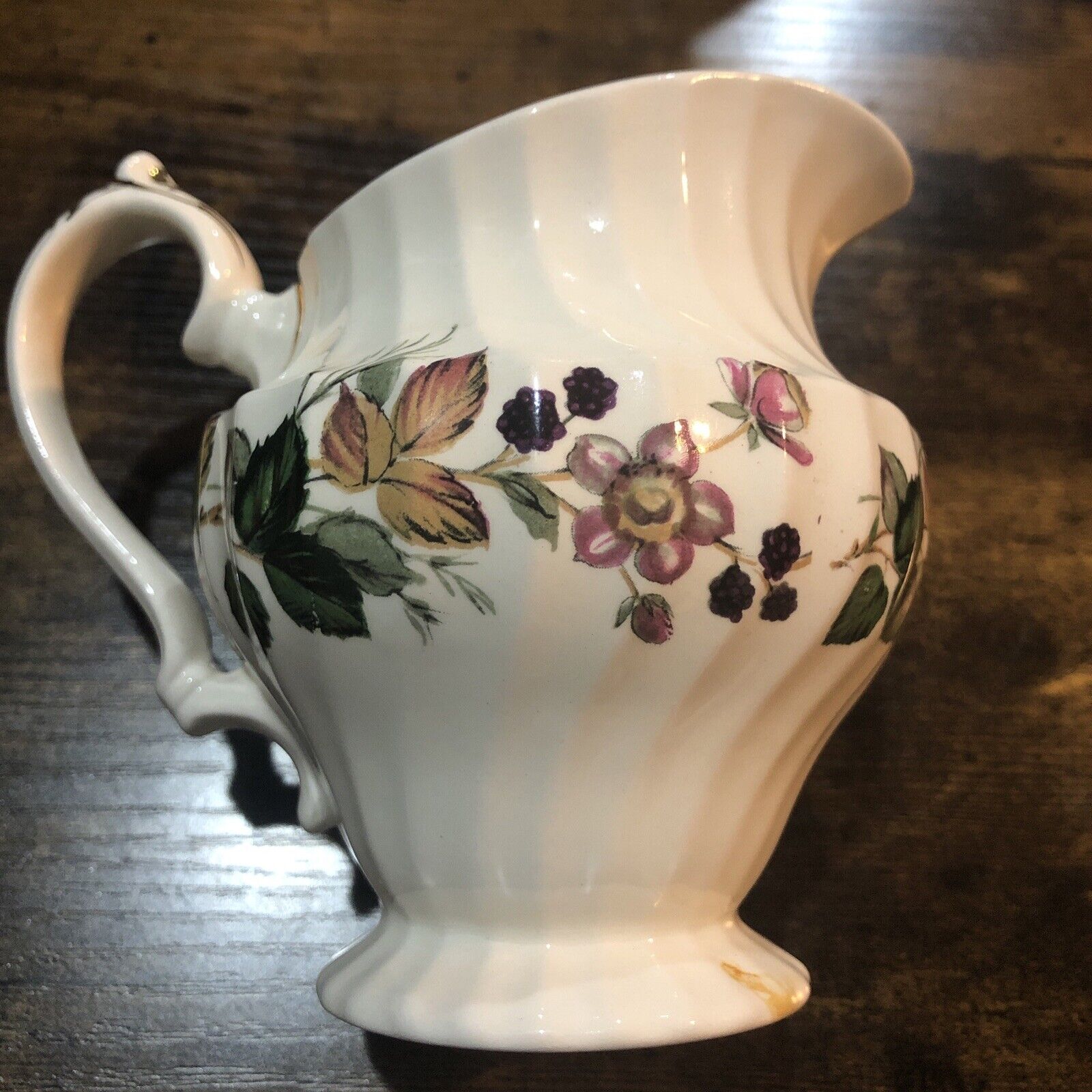 Vintage Hedgerow Myott Porcelain Cream Pitcher