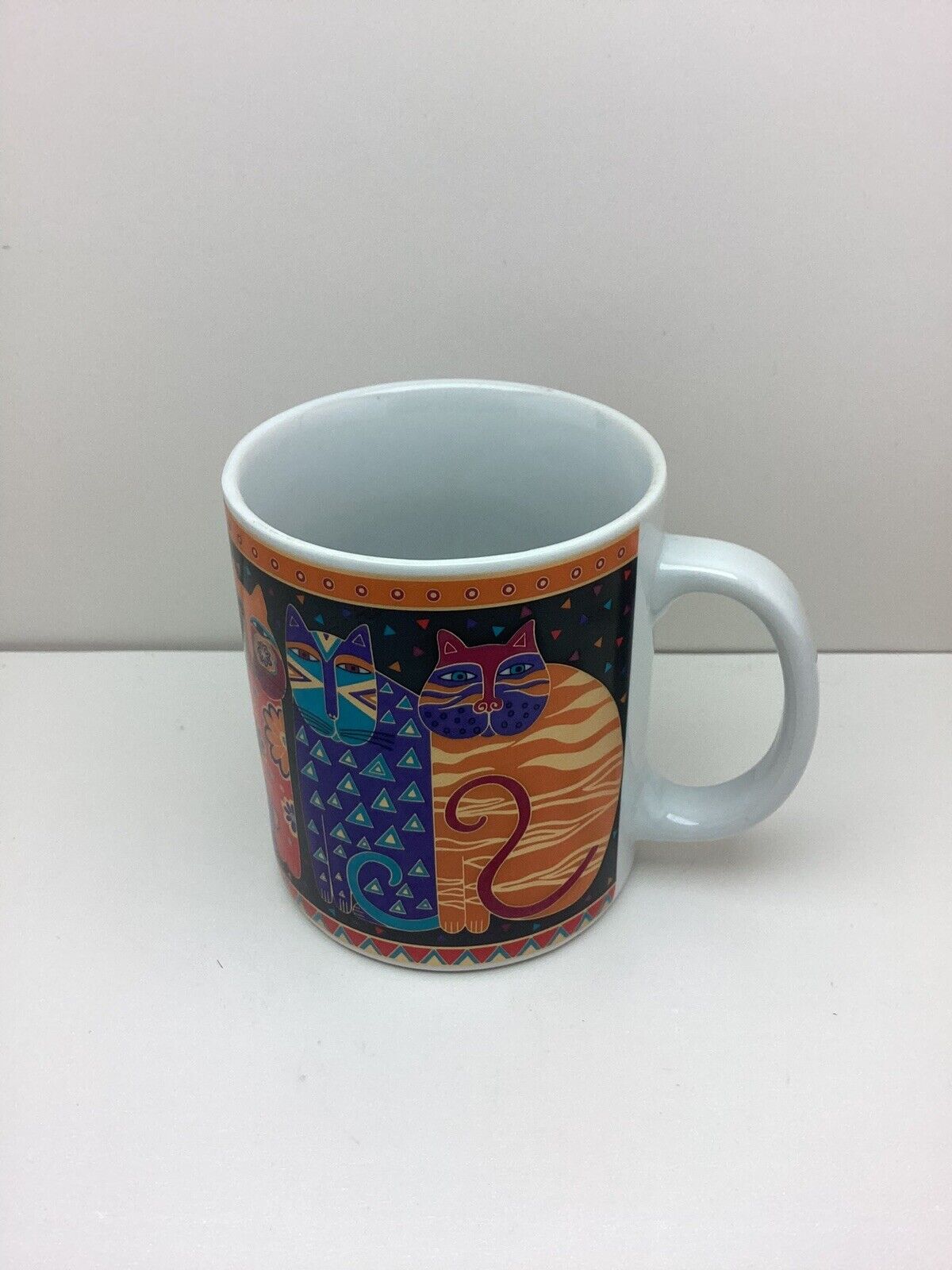 Vintage 1995 Laurel Burch Fantastic Felines Kitty Cat Coffee Cup Mug