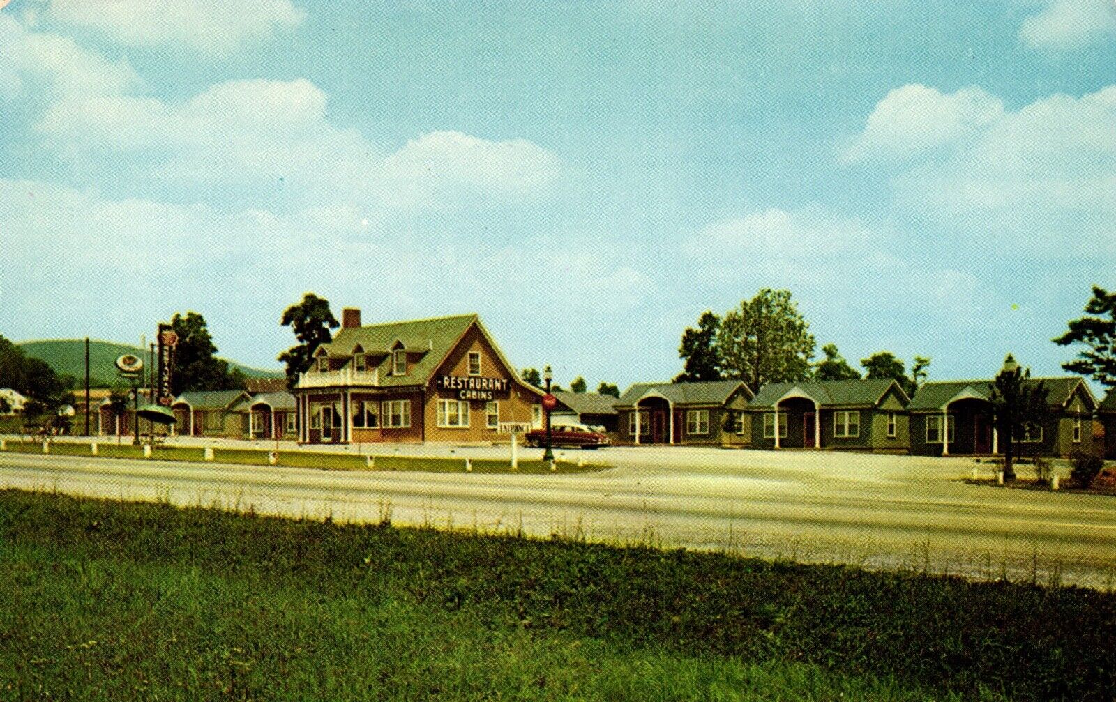 Postcard Masser\'s Motel and Restaurant, Frederick, Maryland