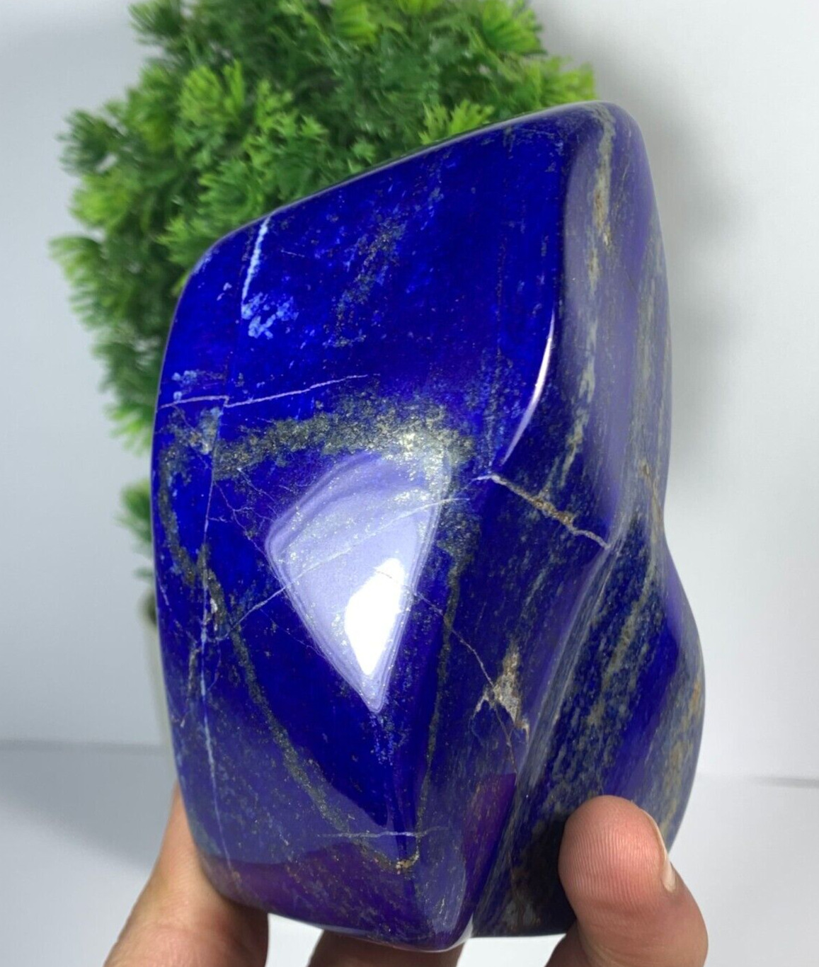 939g Lapis Lazuli Freeform Rough AAA+ Grade Tumbled Polished From Afghanistan