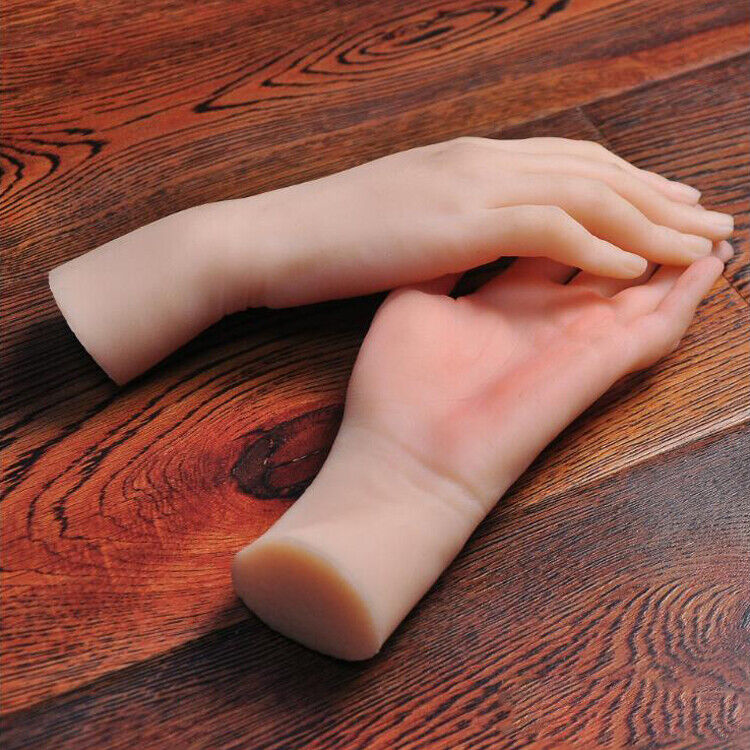 Realistic Lifesize Silicone Female Hand Model Mannequin Jewelry Display Props