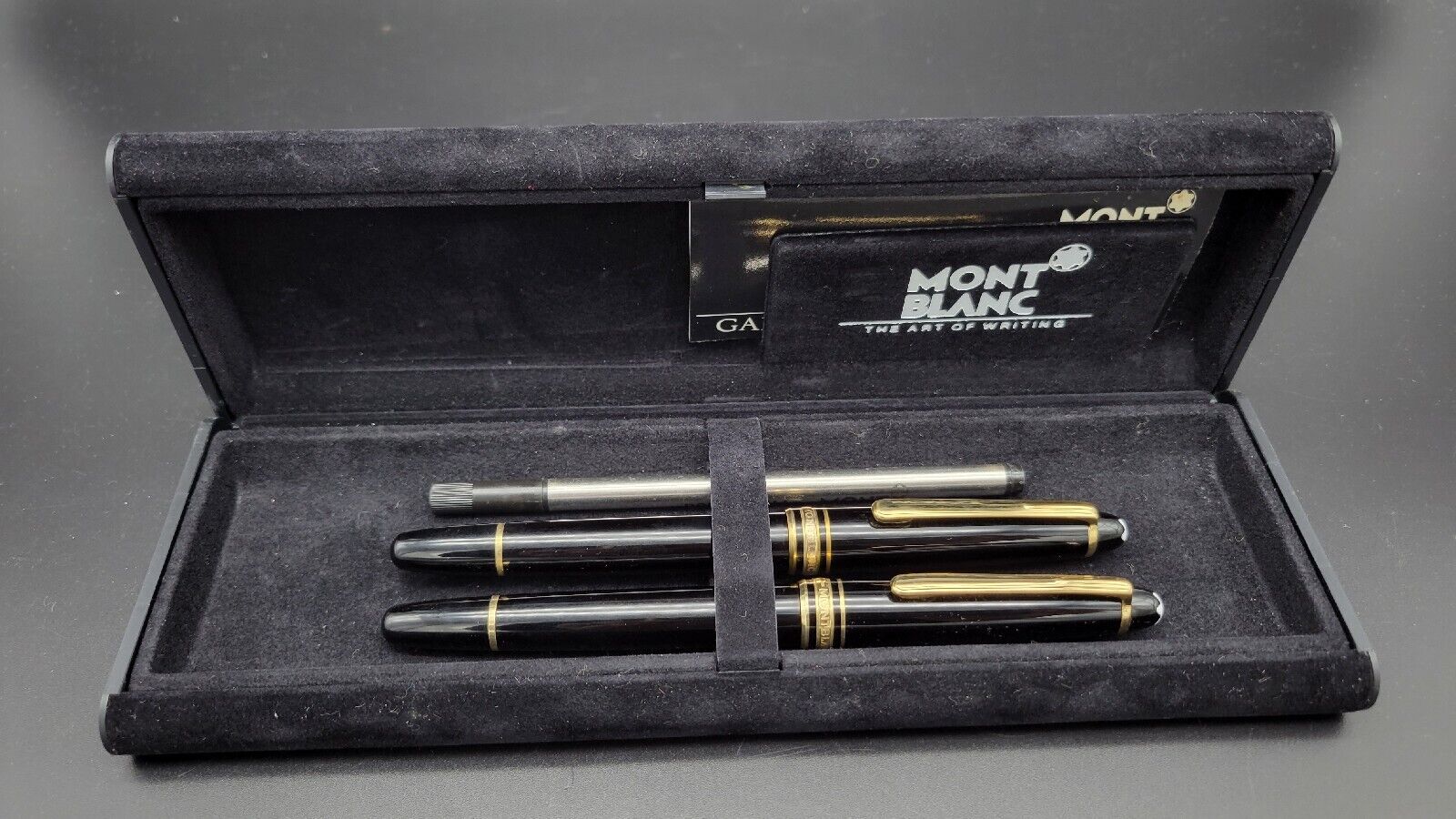 Vintage Montblanc Meisterstuck 4810 Fountain Pen, Roller Ball Pen Set w/ Case