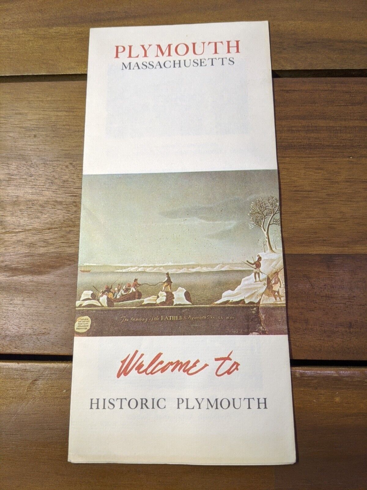 Plymouth Massachusetts Welcome To Historic Plymouth Brochure Pamphlet Booklet